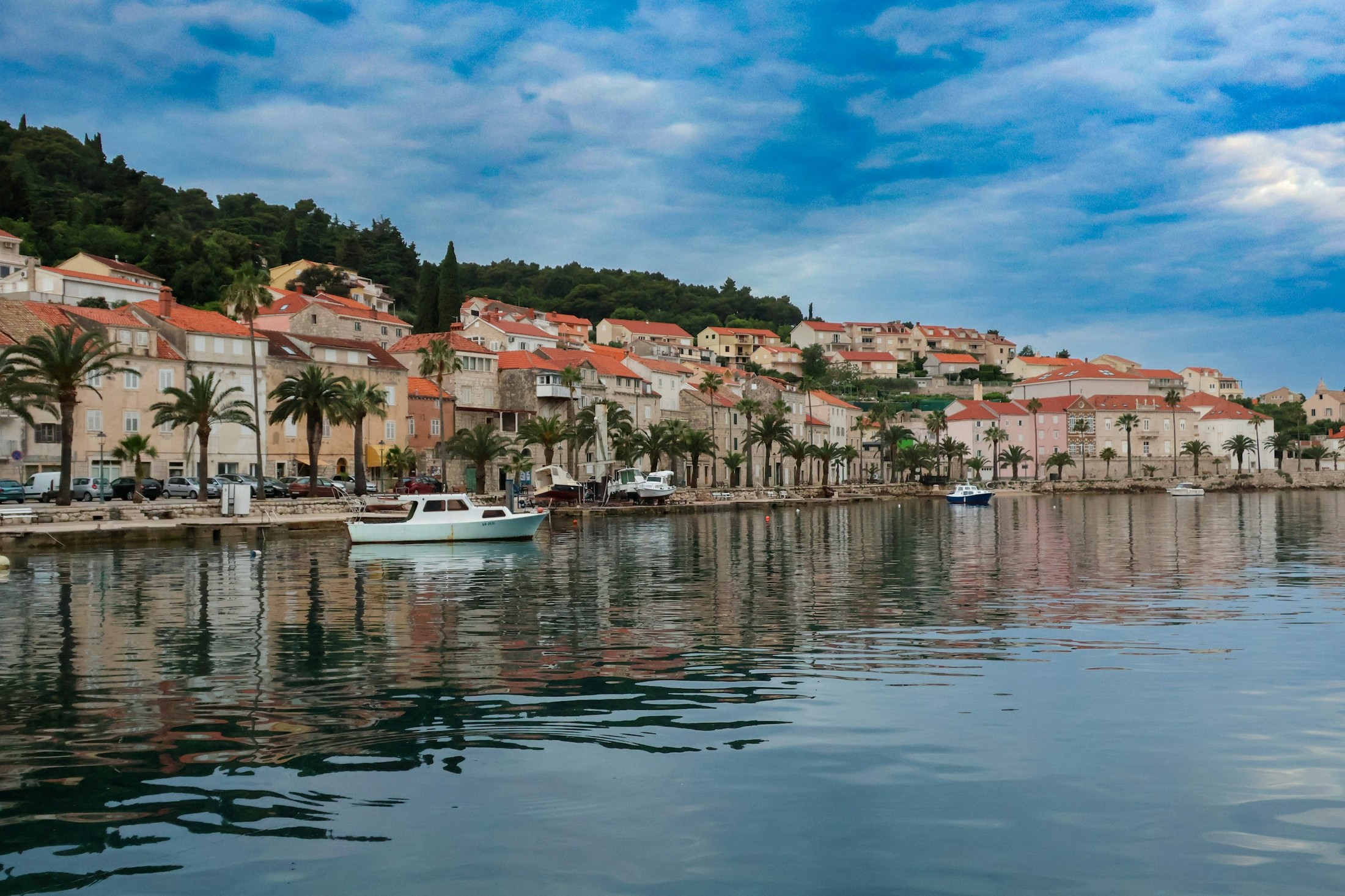 View from the boat of Korcula | Korčula in Croatia