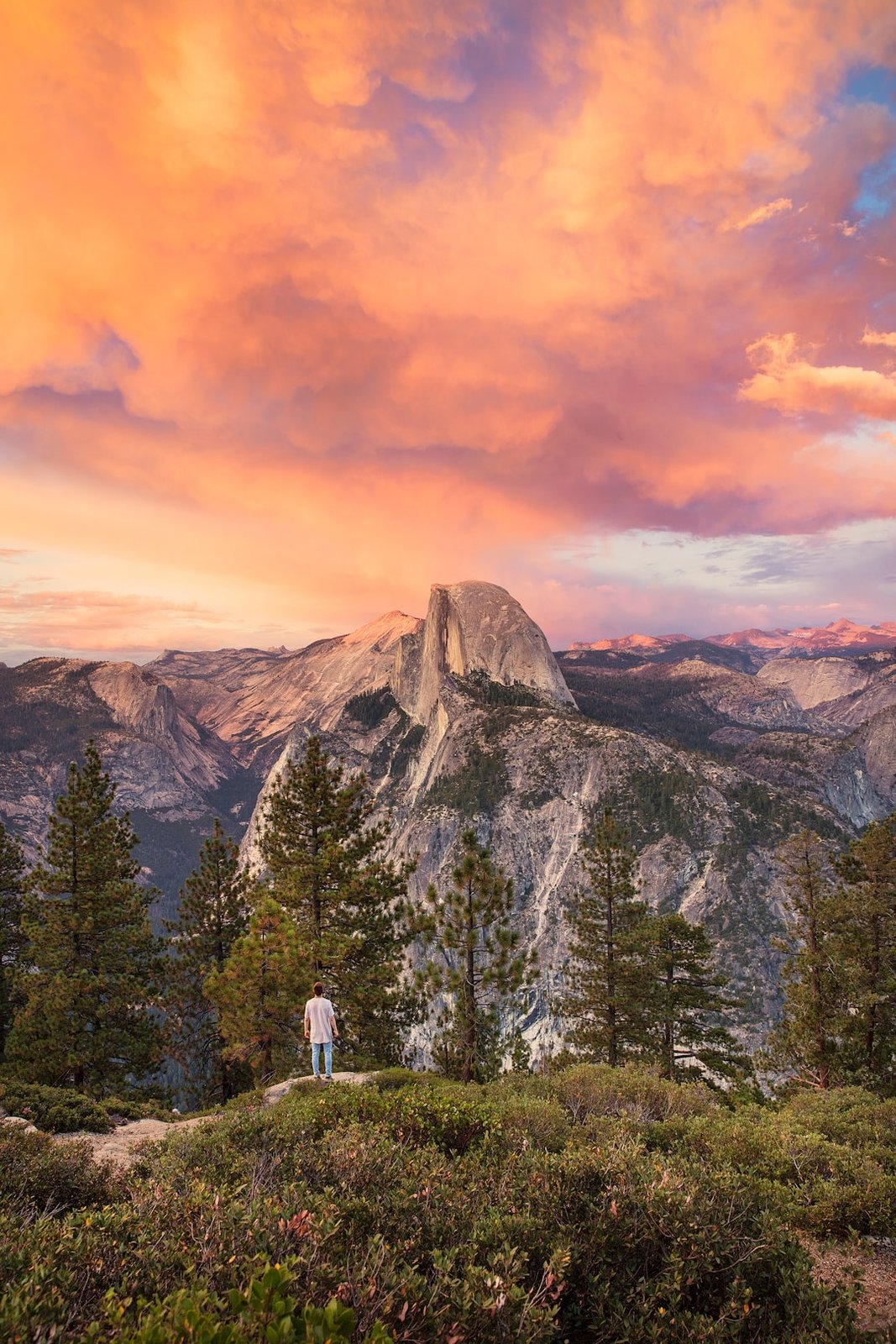 The Big Trip | Sunset from Glacier Point in Yosemite National Park - Explore more at explorehuper.com/the-big-trip | Yosemite National Park in United States