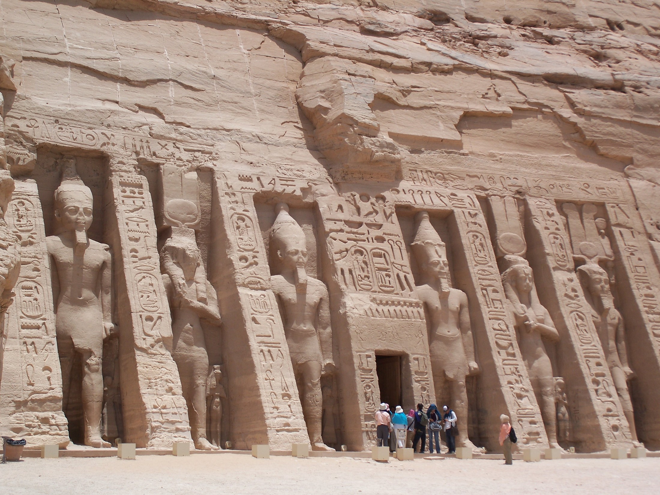 Nefertari's Temple at Abu Simbel. Taken by myself. May 30, 2007. | Abu Simbel in Egypt