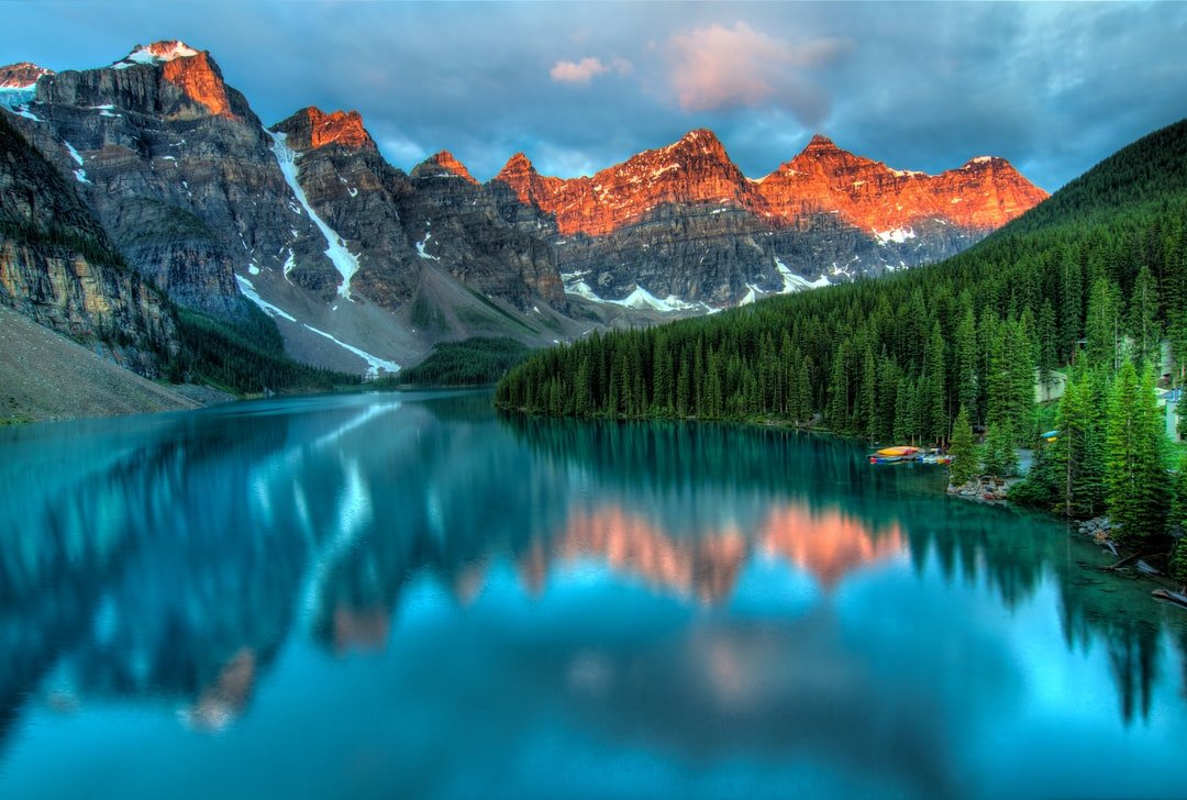 One of the most beautiful (and photographed) lakes in Canada, Moraine Lake. | Banff National Park in Canada