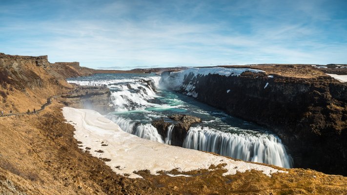 Image of Gullfoss waterfall in Iceland